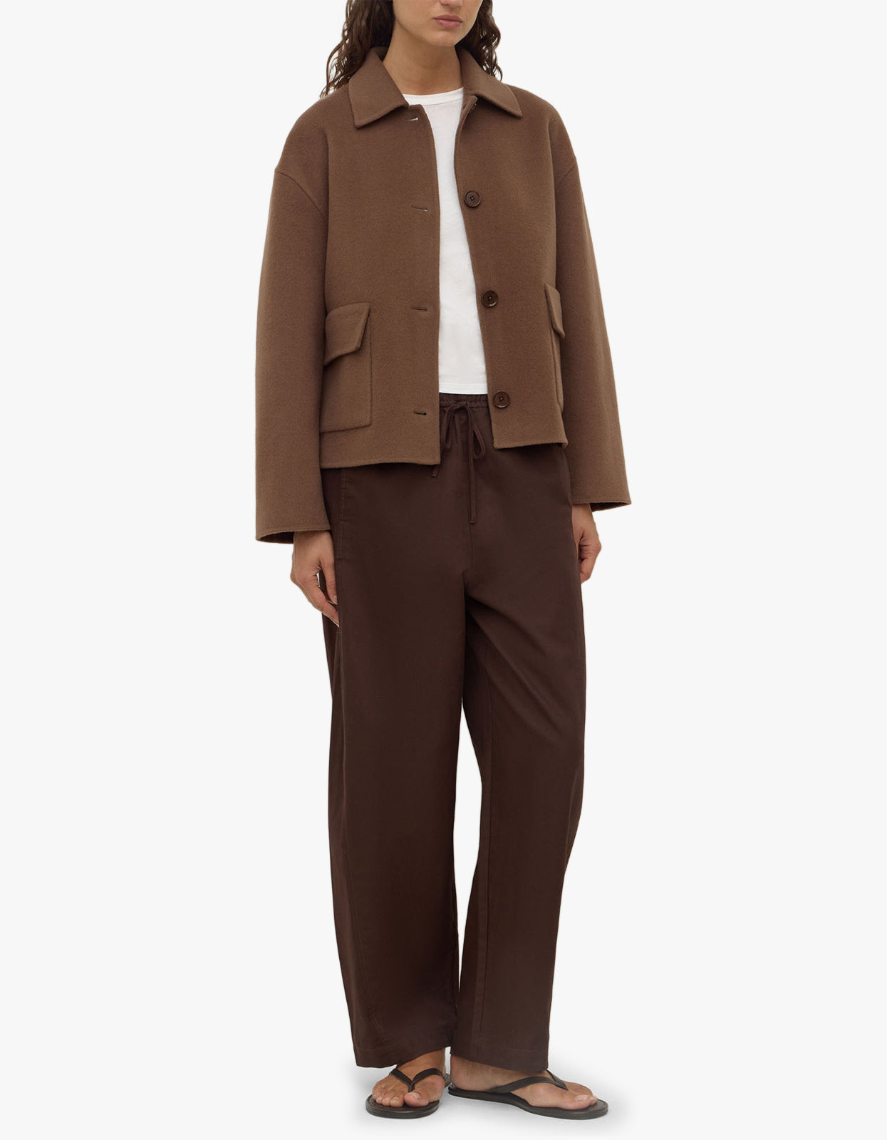 Mya Wool Jacket - Milk Choc