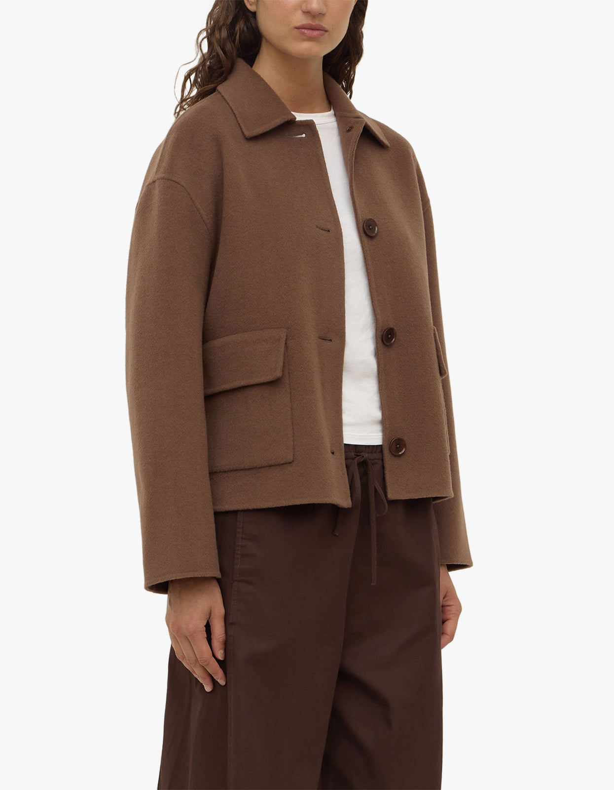 Mya Wool Jacket - Milk Choc