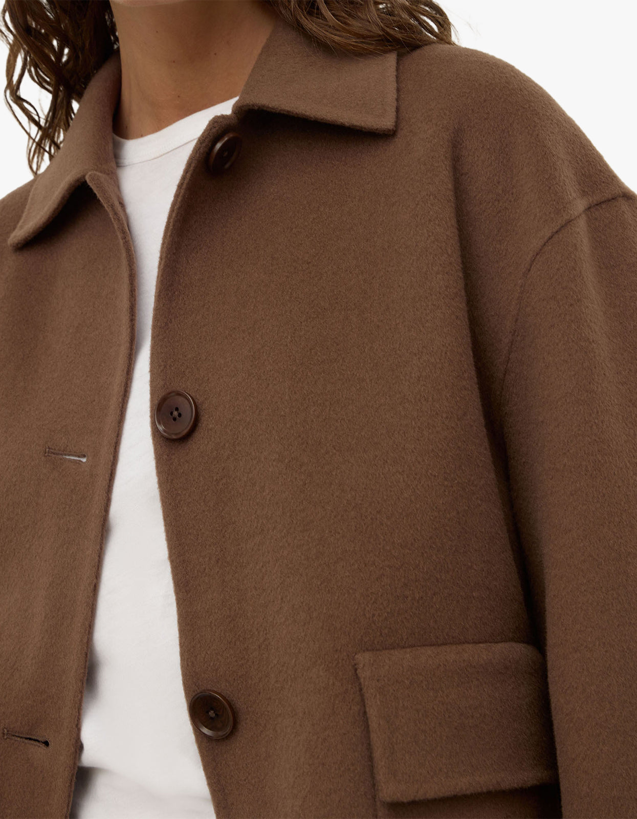 Mya Wool Jacket - Milk Choc