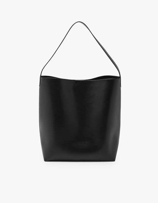Nova Leather Shoulder Bag - Black
