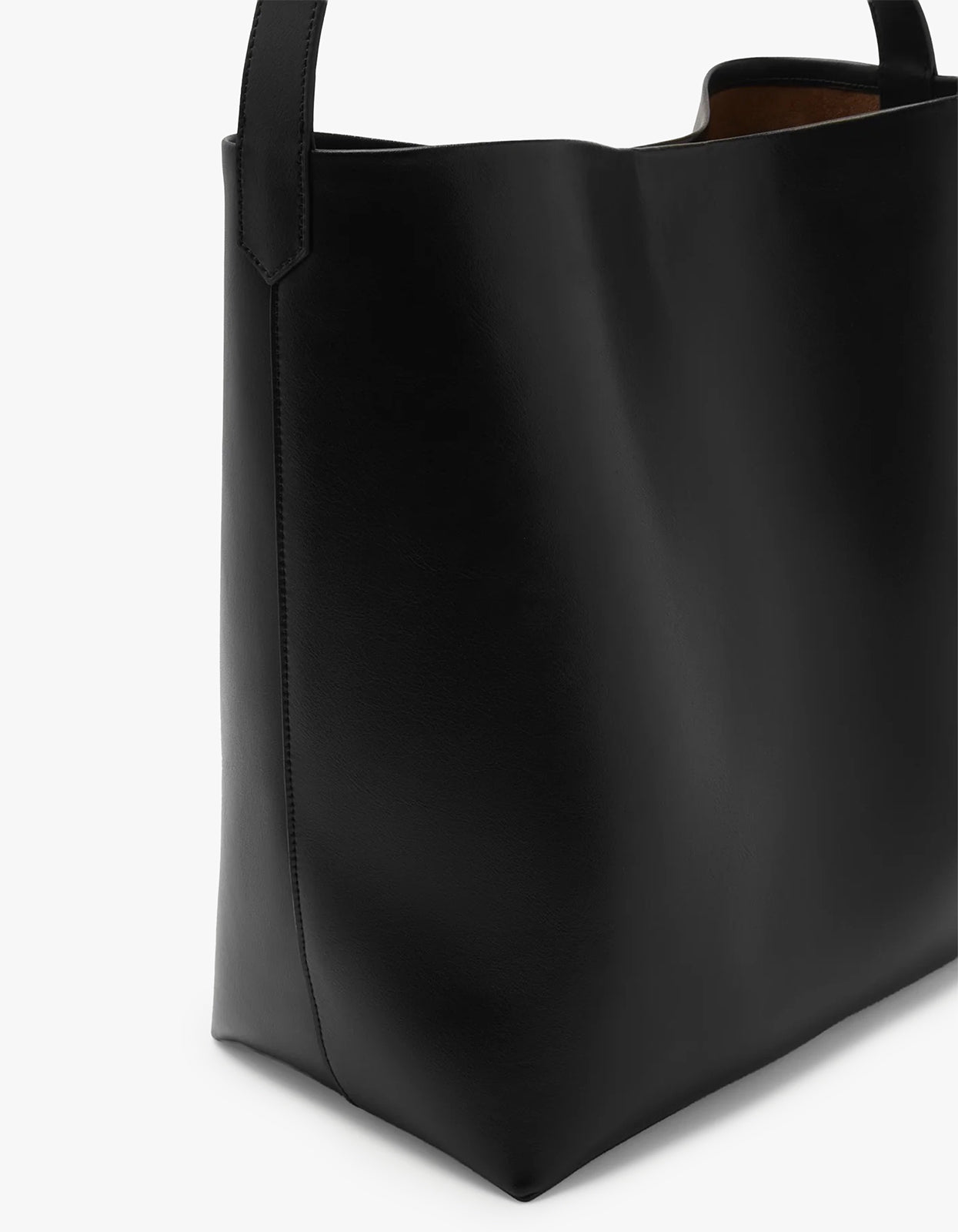 Nova Leather Shoulder Bag - Black