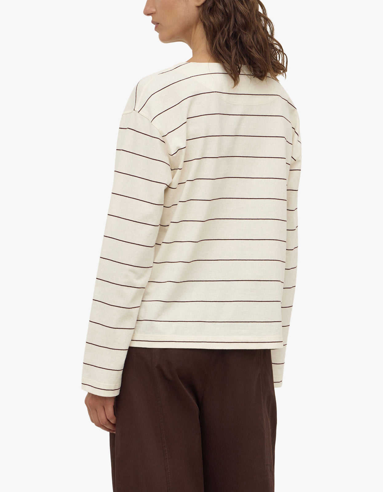 Scout Long Sleeve Tee - Cream/Mulberry