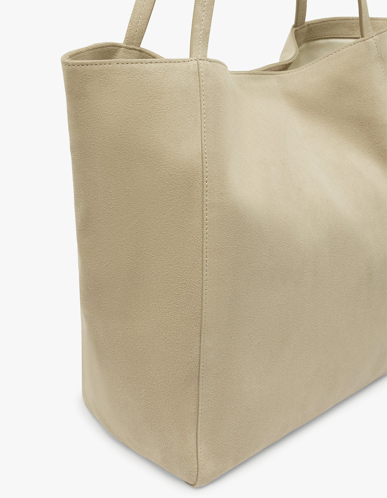 Paige Suede Tote Bag - Sand