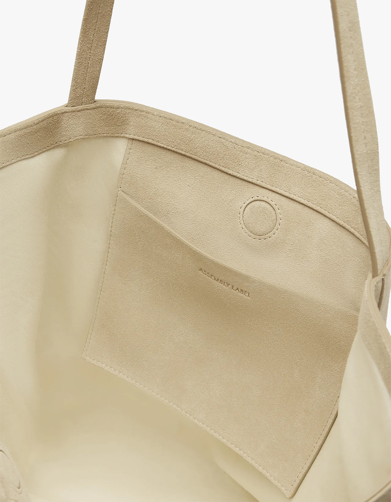 Paige Suede Tote Bag - Sand