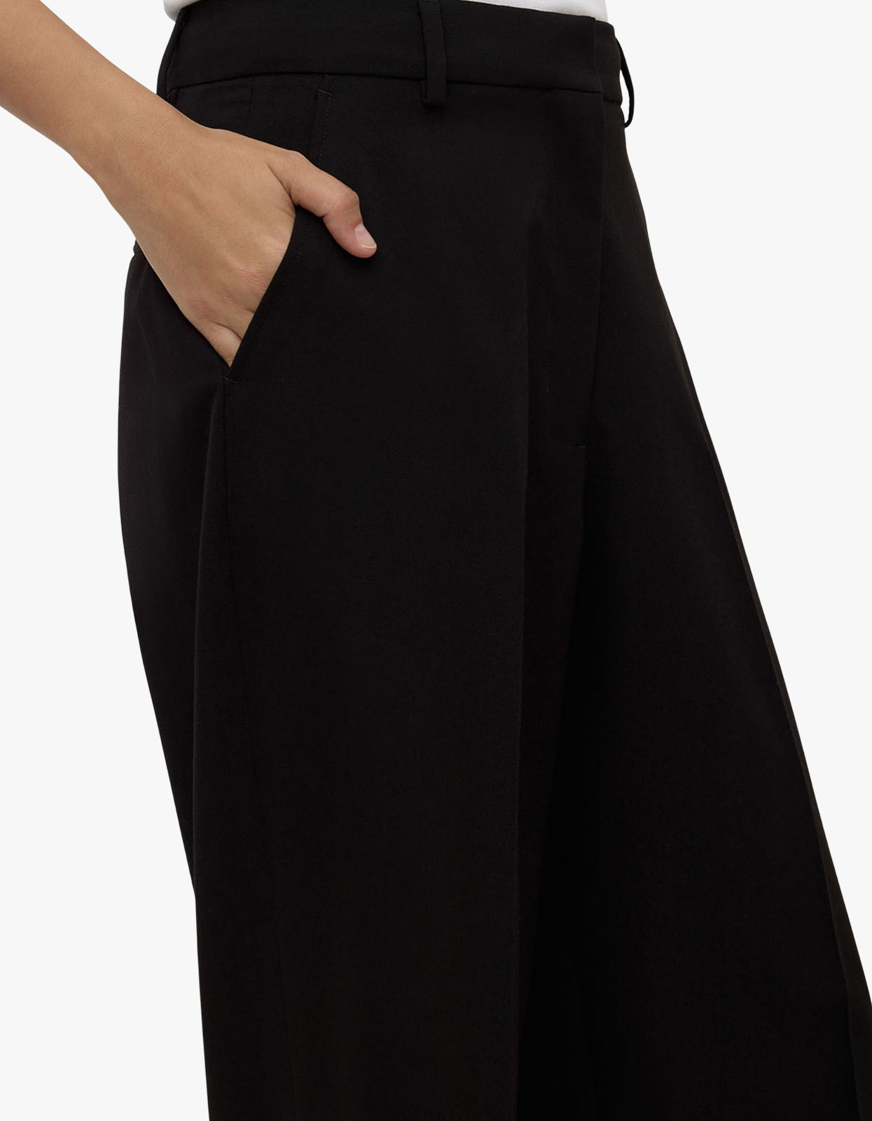 Anika Wool Pant - Black