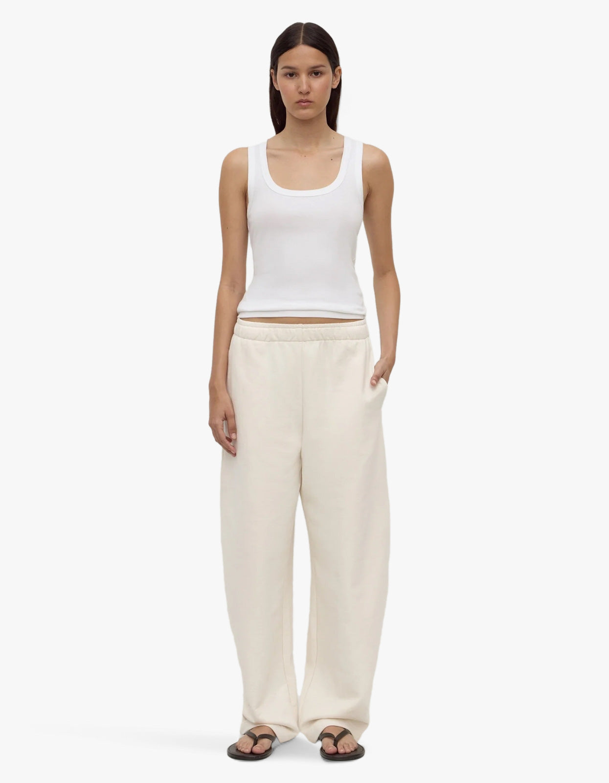 Brushed Cotton Lounge Pant - Shell