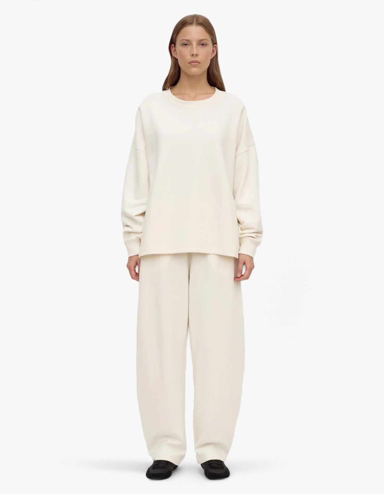 Brushed Cotton Lounge Sweater - Shell