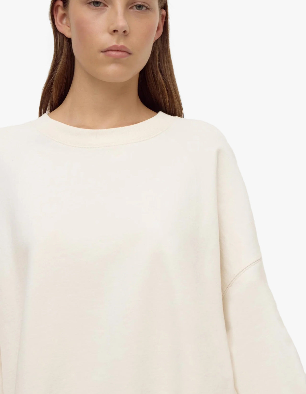 Brushed Cotton Lounge Sweater - Shell