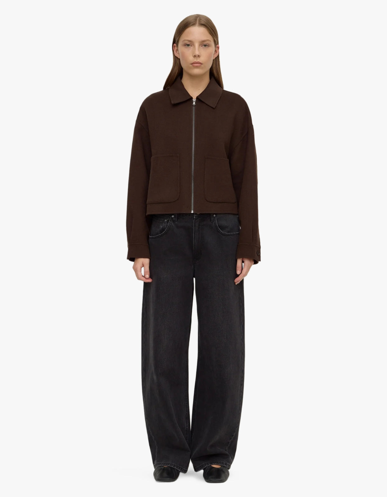 Dallas Wool Jacket - Dark Choc
