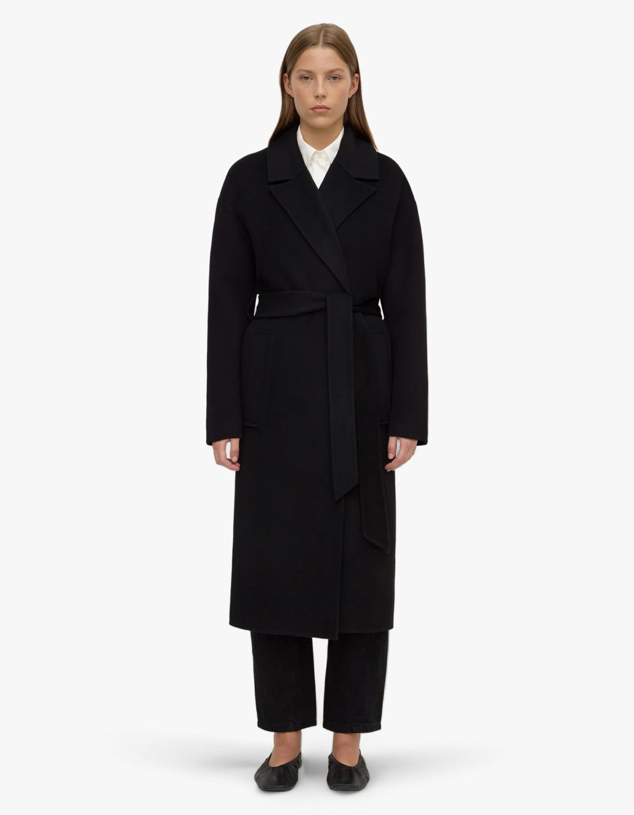 Ivy Wool Coat - Black
