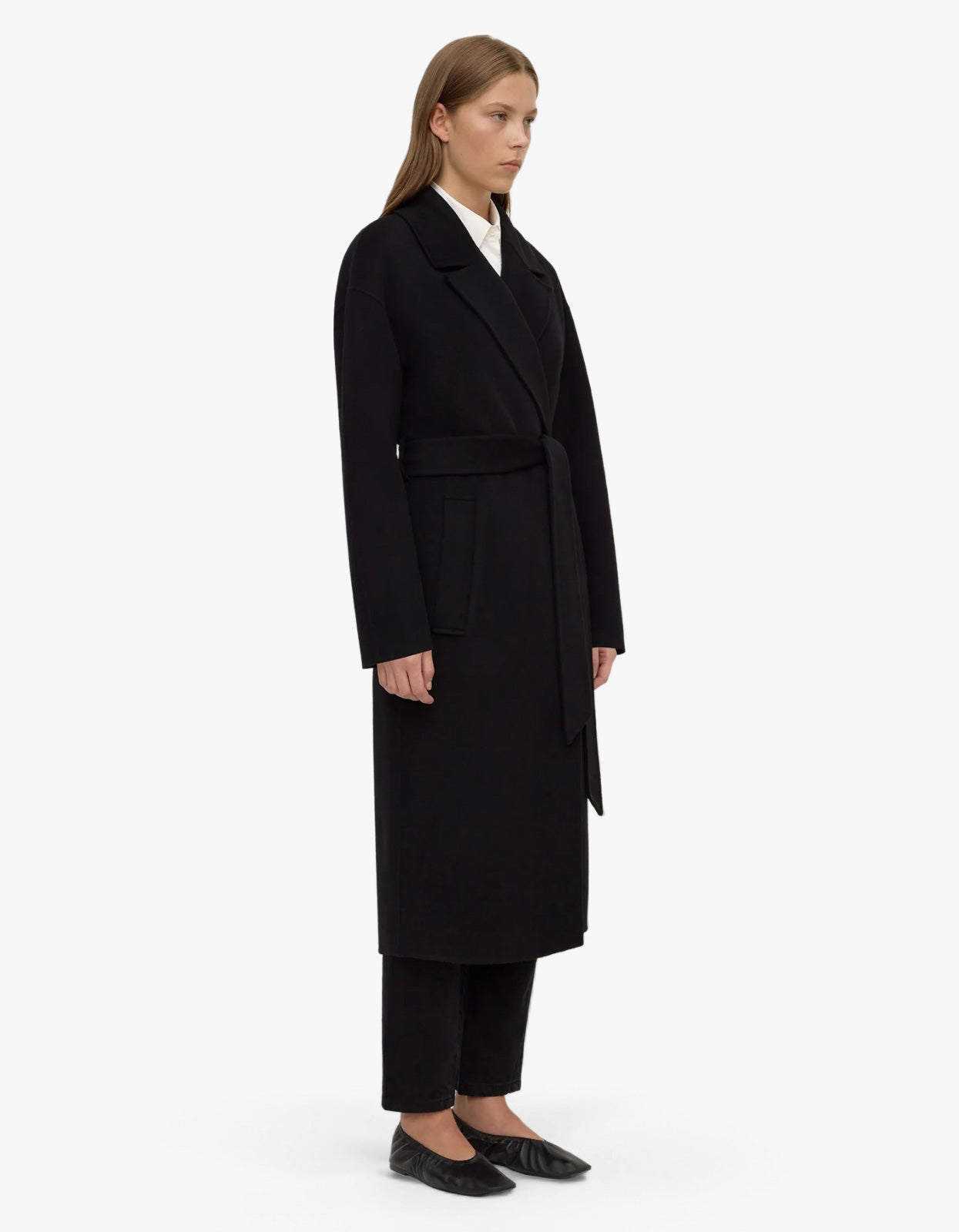 Ivy Wool Coat - Black