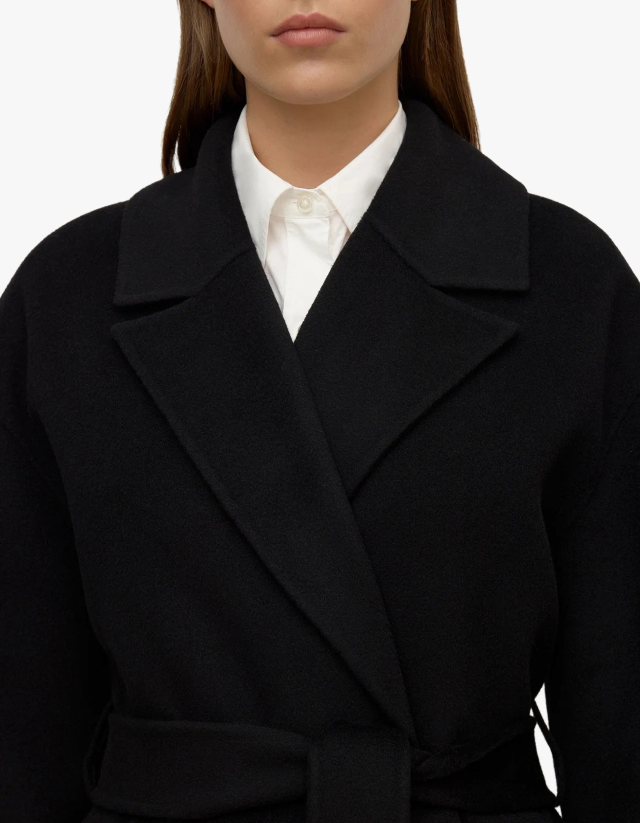 Ivy Wool Coat - Black