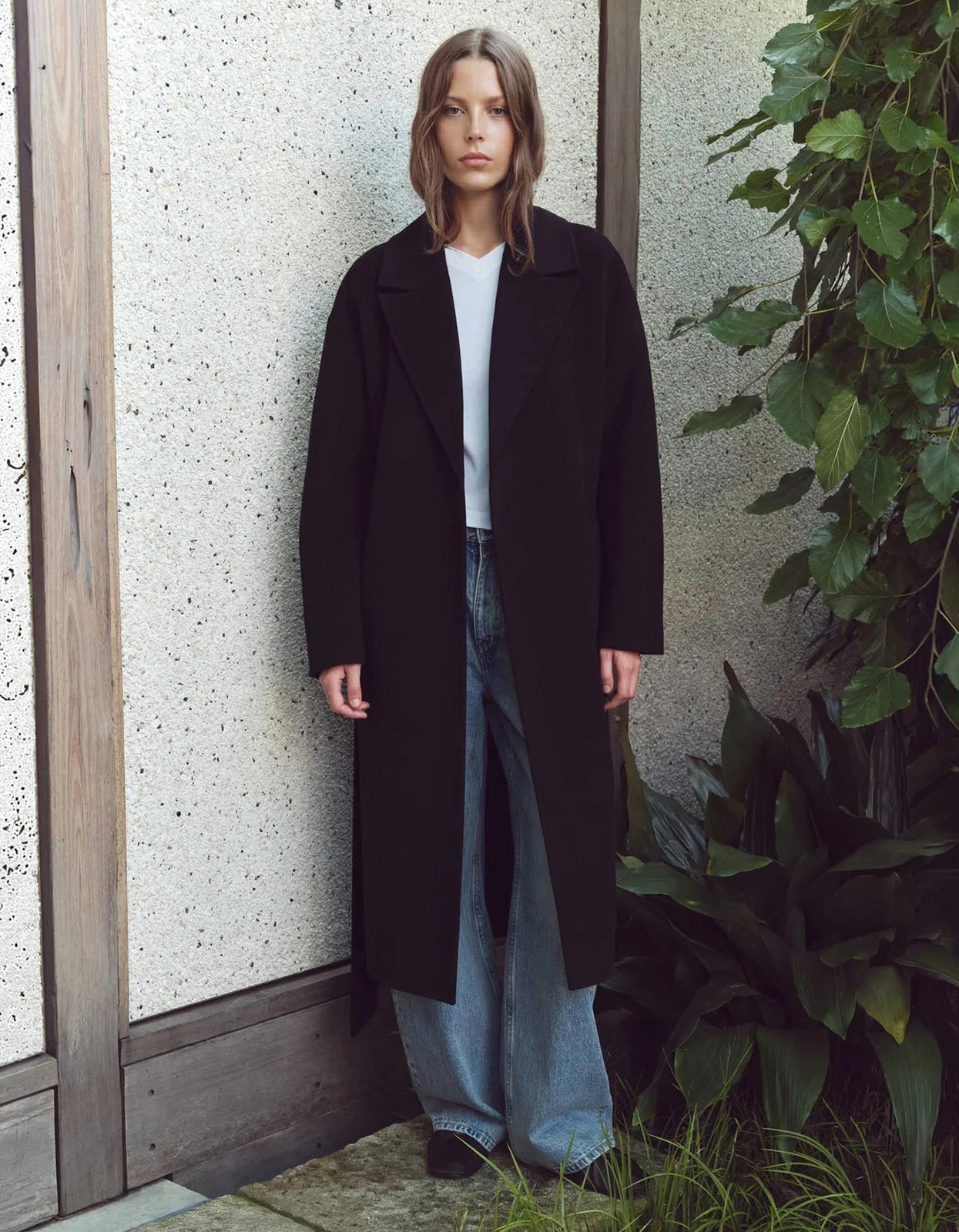 Ivy Wool Coat - Black