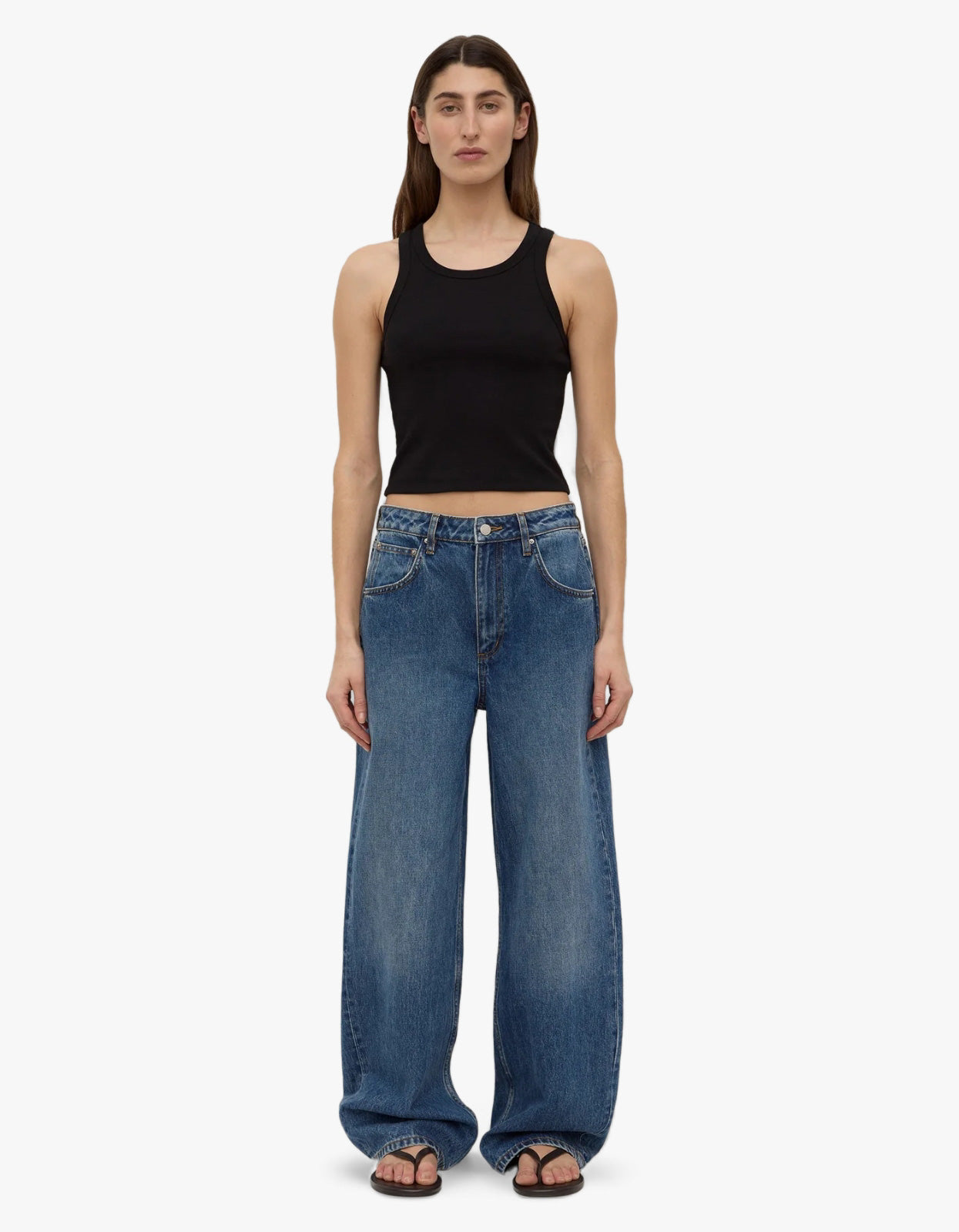 Low Curve Mid Rise Jean - Mid Blue