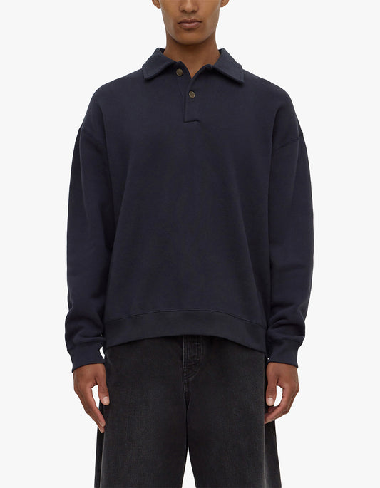 Newport Fleece Polo - True Navy