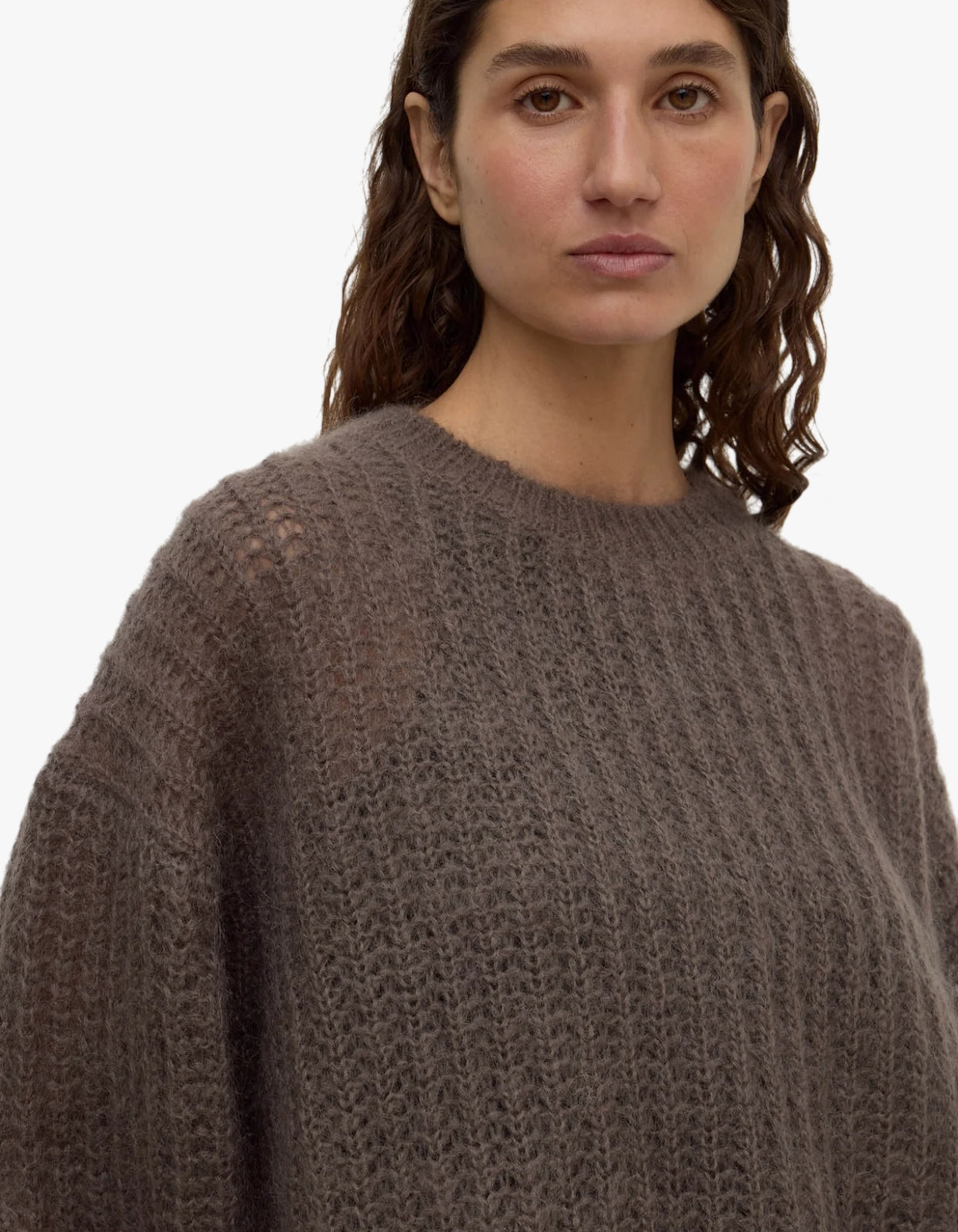 Tulsa Mohair Knit - Bark