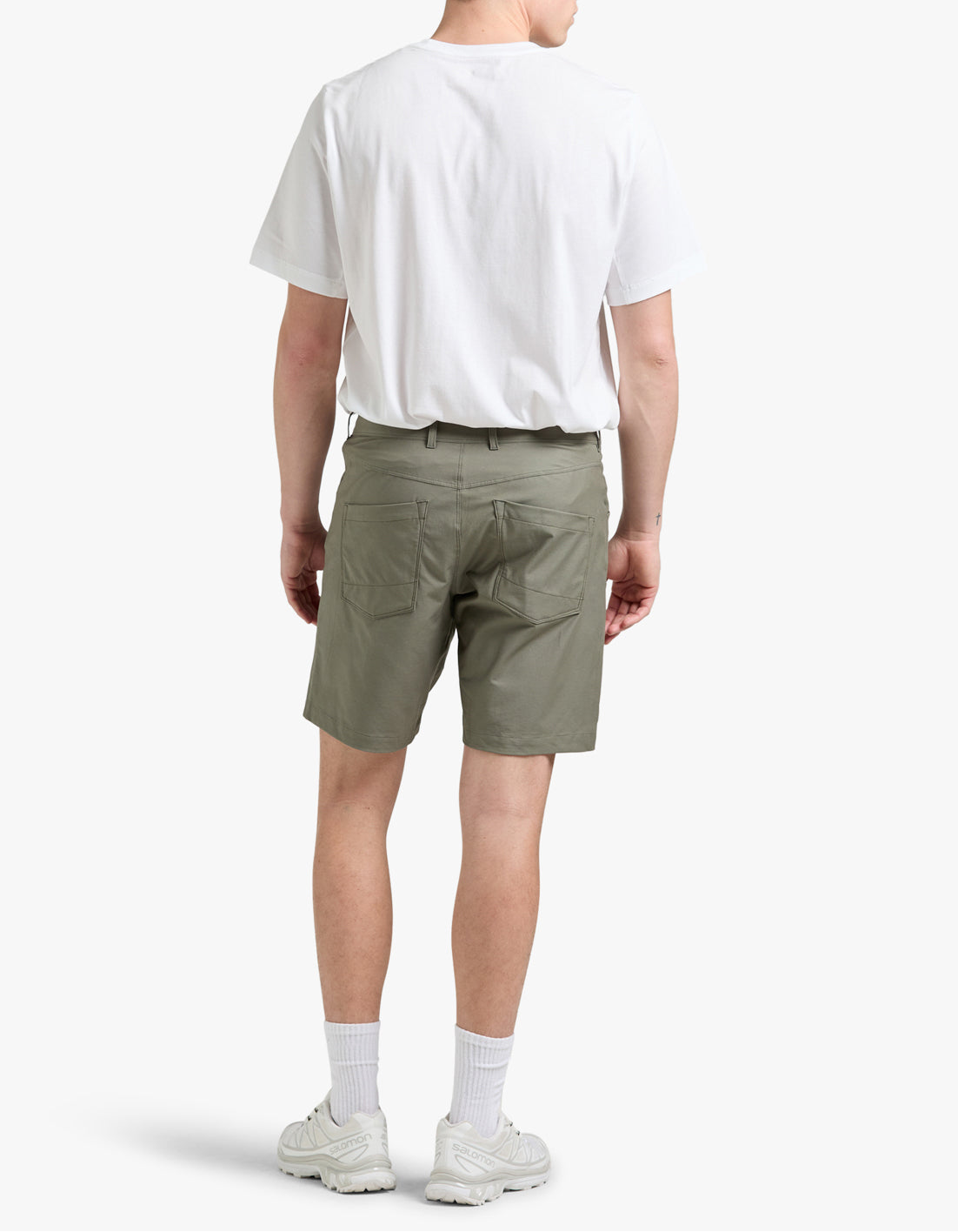 M Arc Word Logo S/S T Shirt - White Light/Solitude