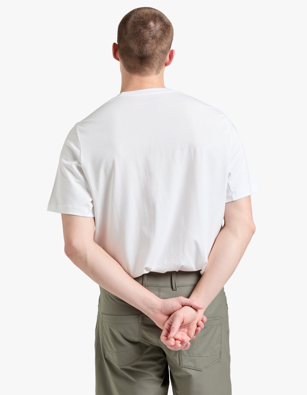 M Arc Word Logo S/S T Shirt - White Light/Solitude