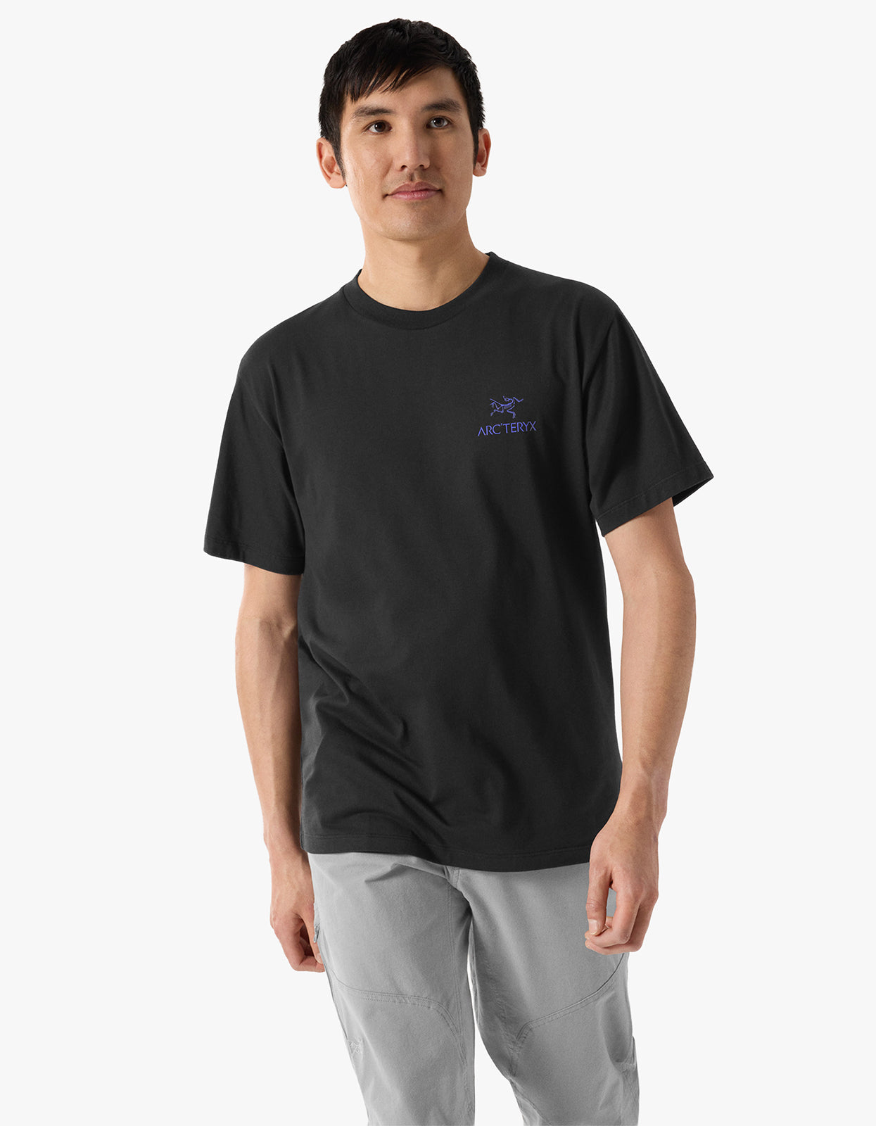 M Kragg Supima Cotton Bird Word S/S T Shirt - Black/Electra