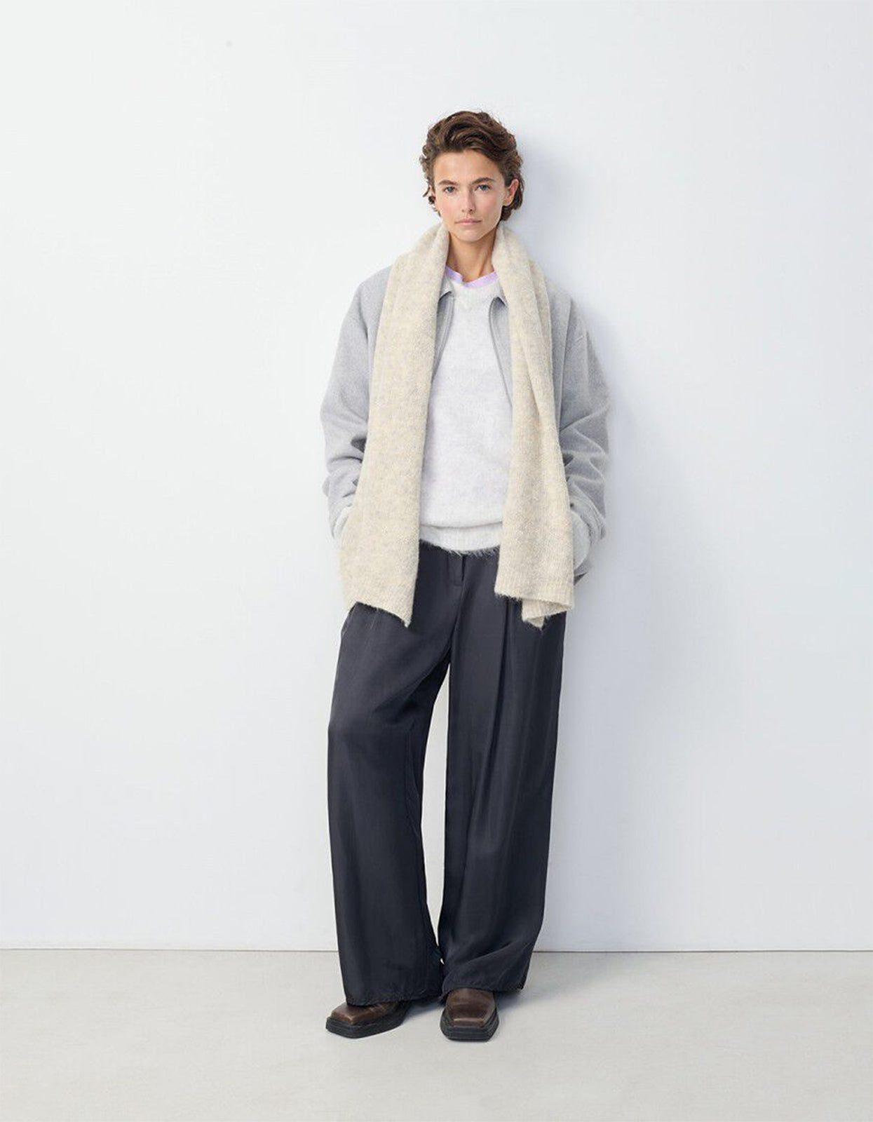East Scarf - Snow Melange