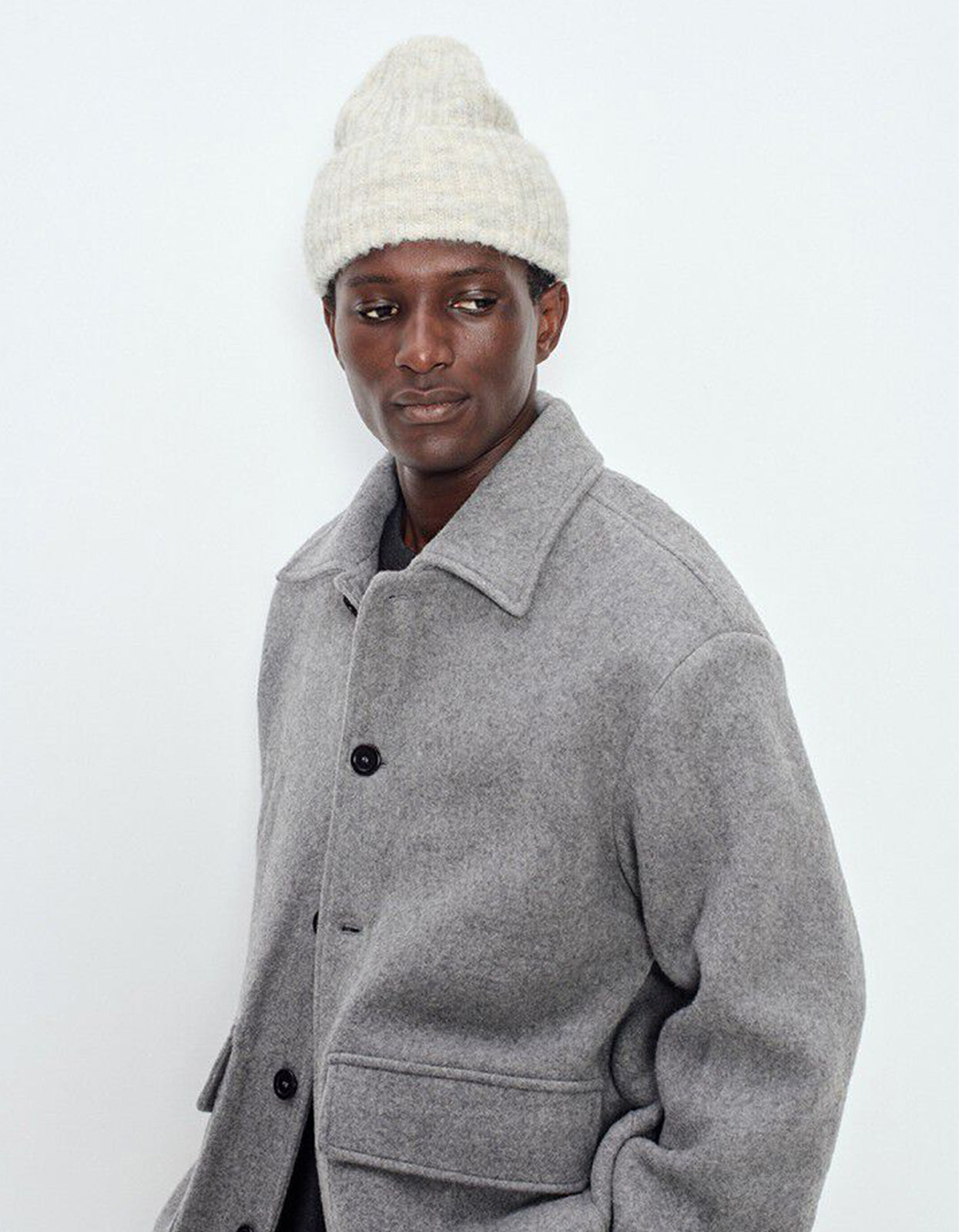 East Beanie - Snow Melange