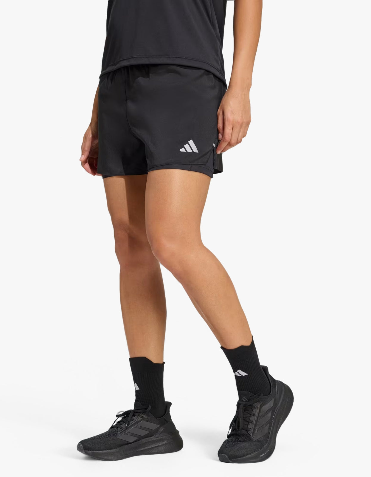 Adi365 2 In 1 Running Short - Black