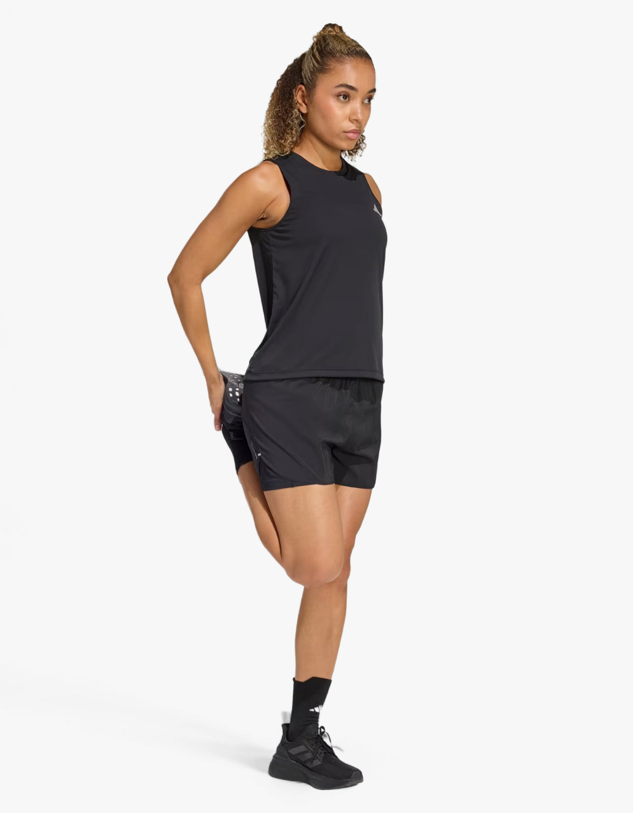 Adi365 2 In 1 Running Short - Black