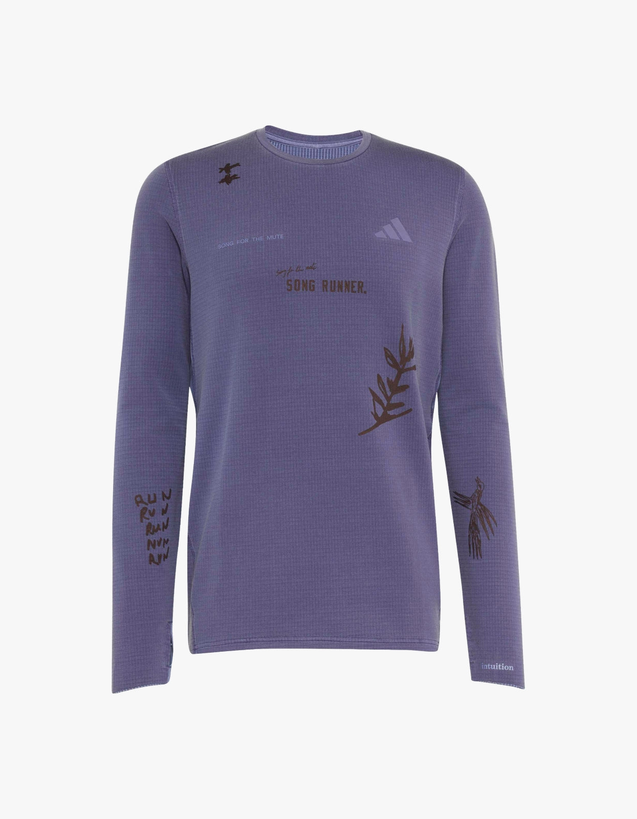Adidas X SFTM L/S Running T-Shirt - Tech Purple