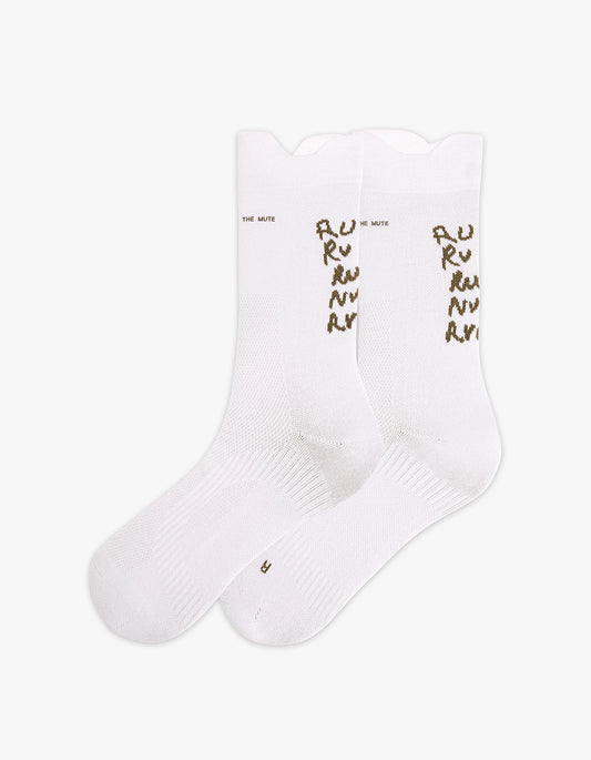 Adidas X SFTM Running Crew Sock - White