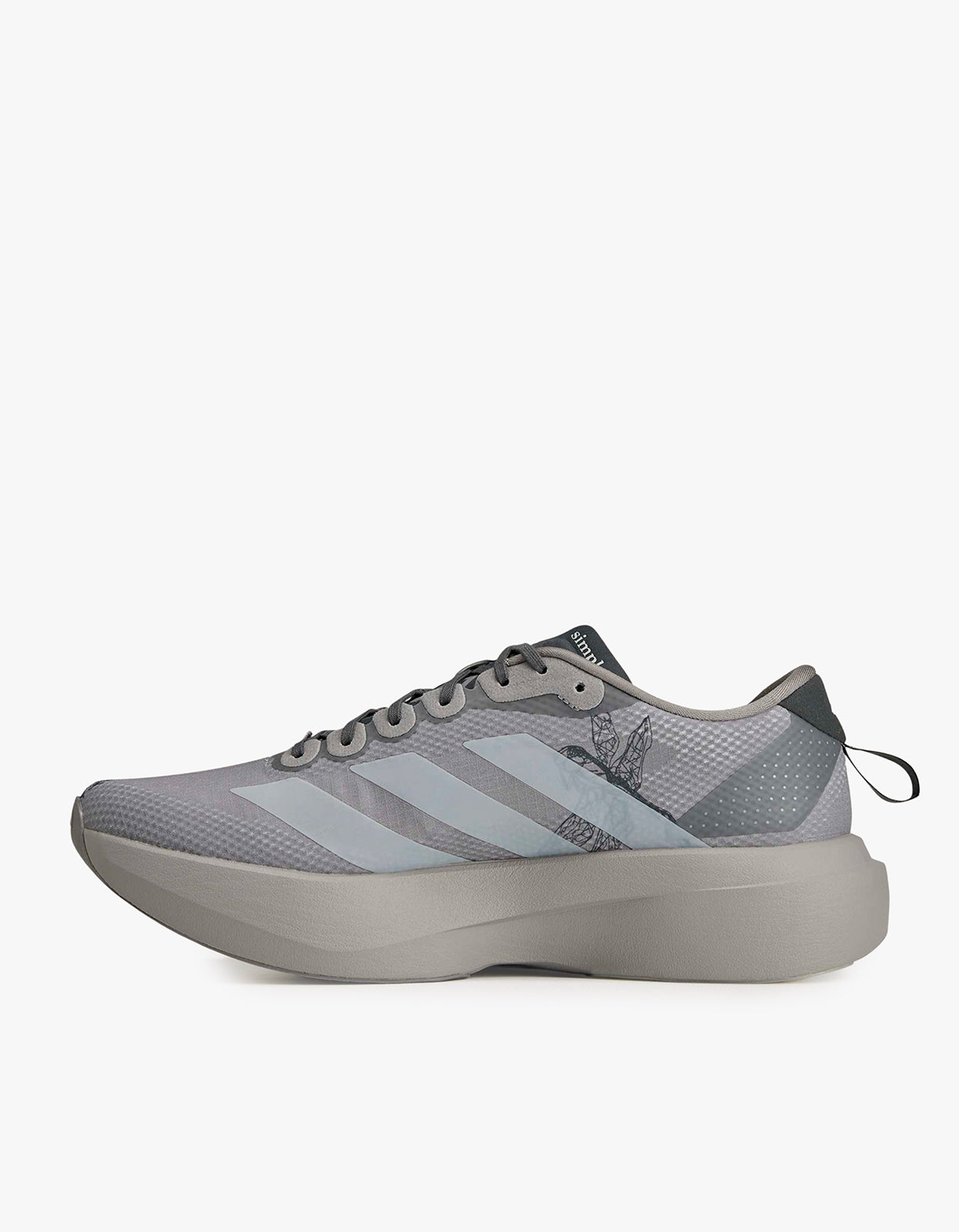 Mens Adidas X SFTM Adizero EVO SL Woven Sneaker - Clear Granite/Grey One/Grey Six