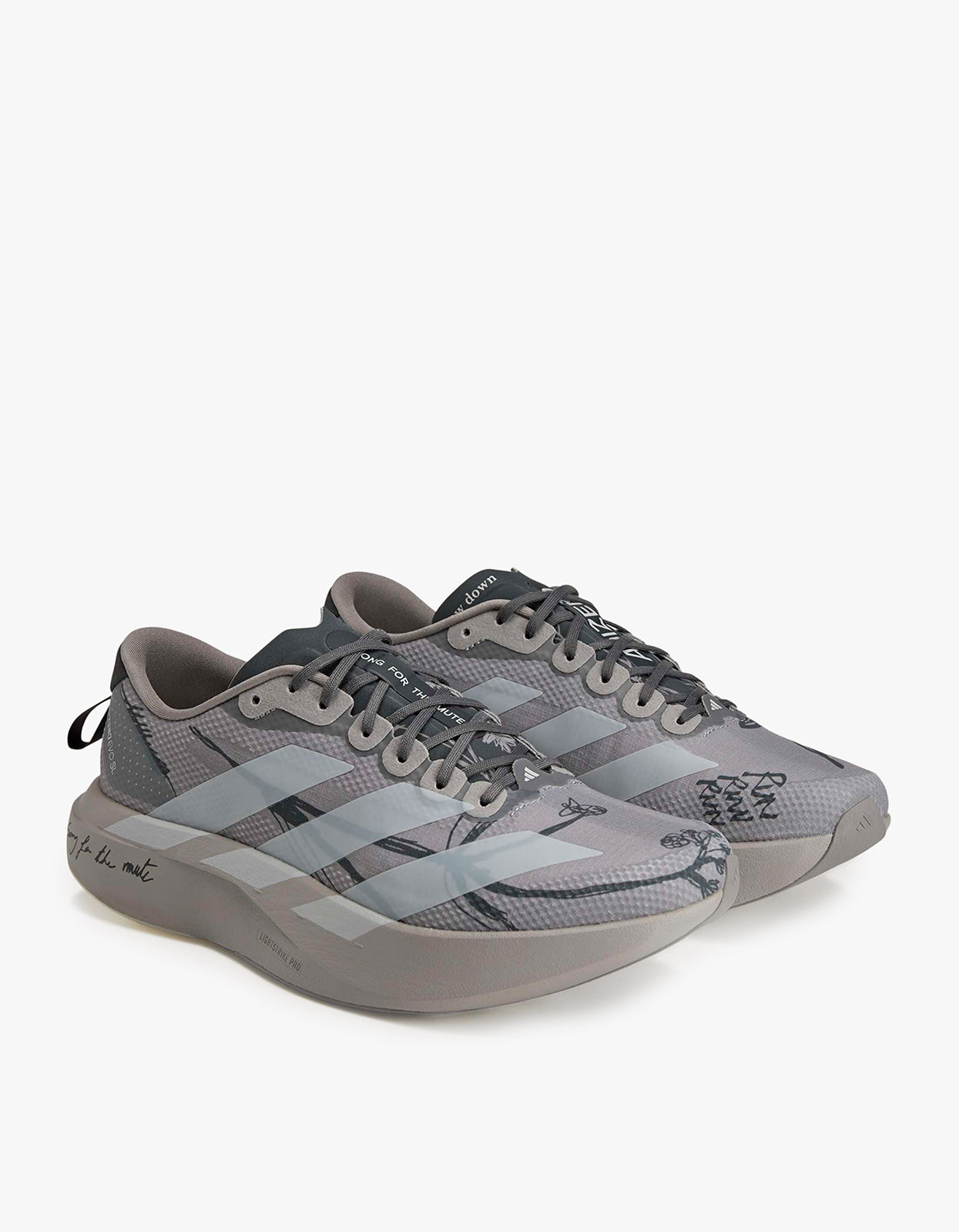 Mens Adidas X SFTM Adizero EVO SL Woven Sneaker - Clear Granite/Grey One/Grey Six