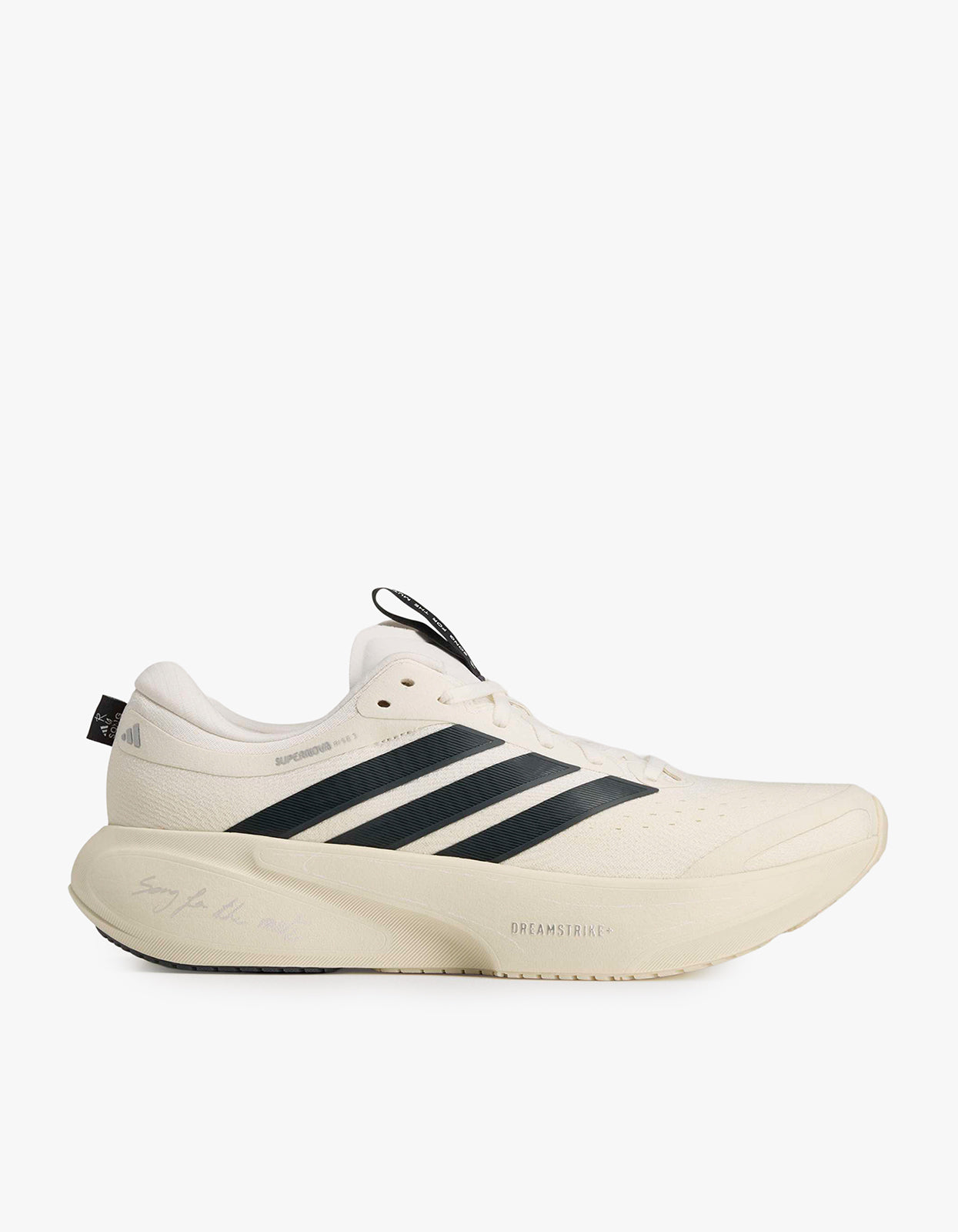 Mens Adidas X SFTM Supernova Rise 3 Sneaker - Cream White/Carbon/Cloud White
