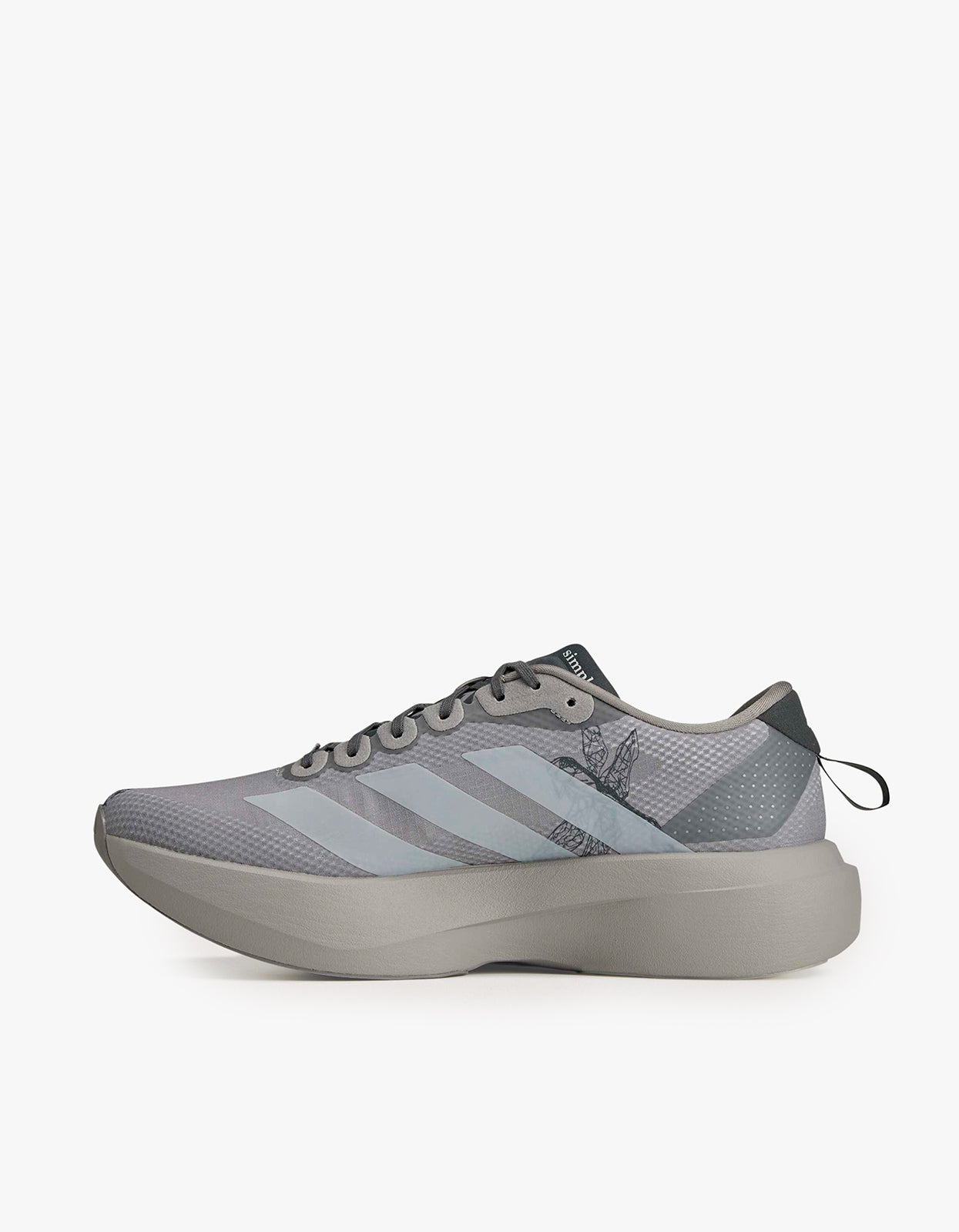 Womens Adidas X SFTM Adizero EVO SL Woven Sneaker - Clear Granite/Grey One/Grey Six
