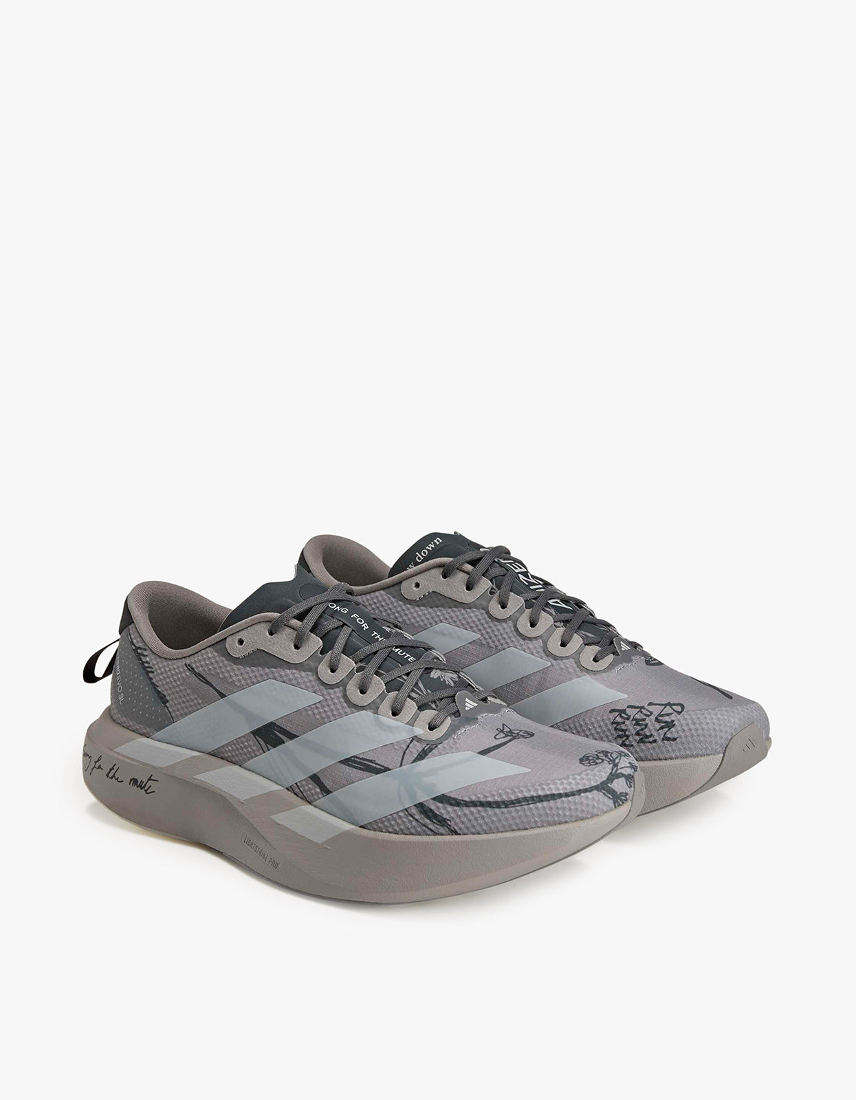 Womens Adidas X SFTM Adizero EVO SL Woven Sneaker - Clear Granite/Grey One/Grey Six