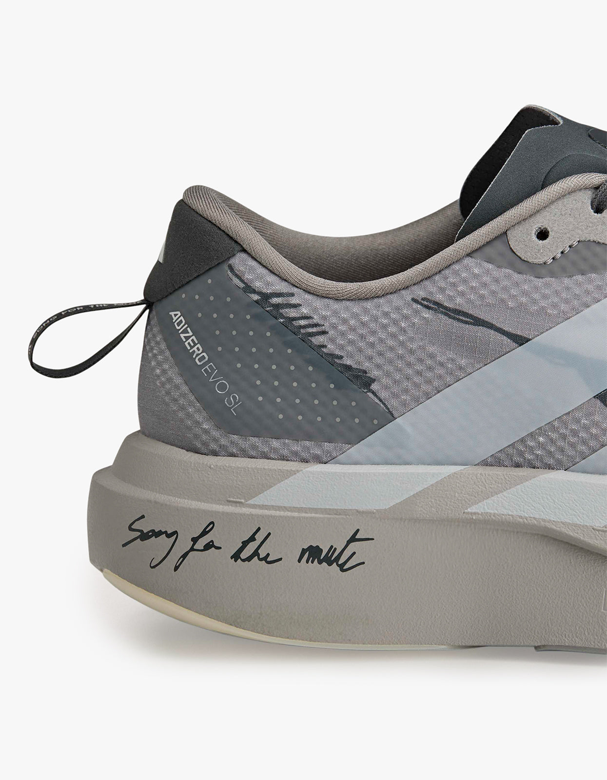 Womens Adidas X SFTM Adizero EVO SL Woven Sneaker - Clear Granite/Grey One/Grey Six