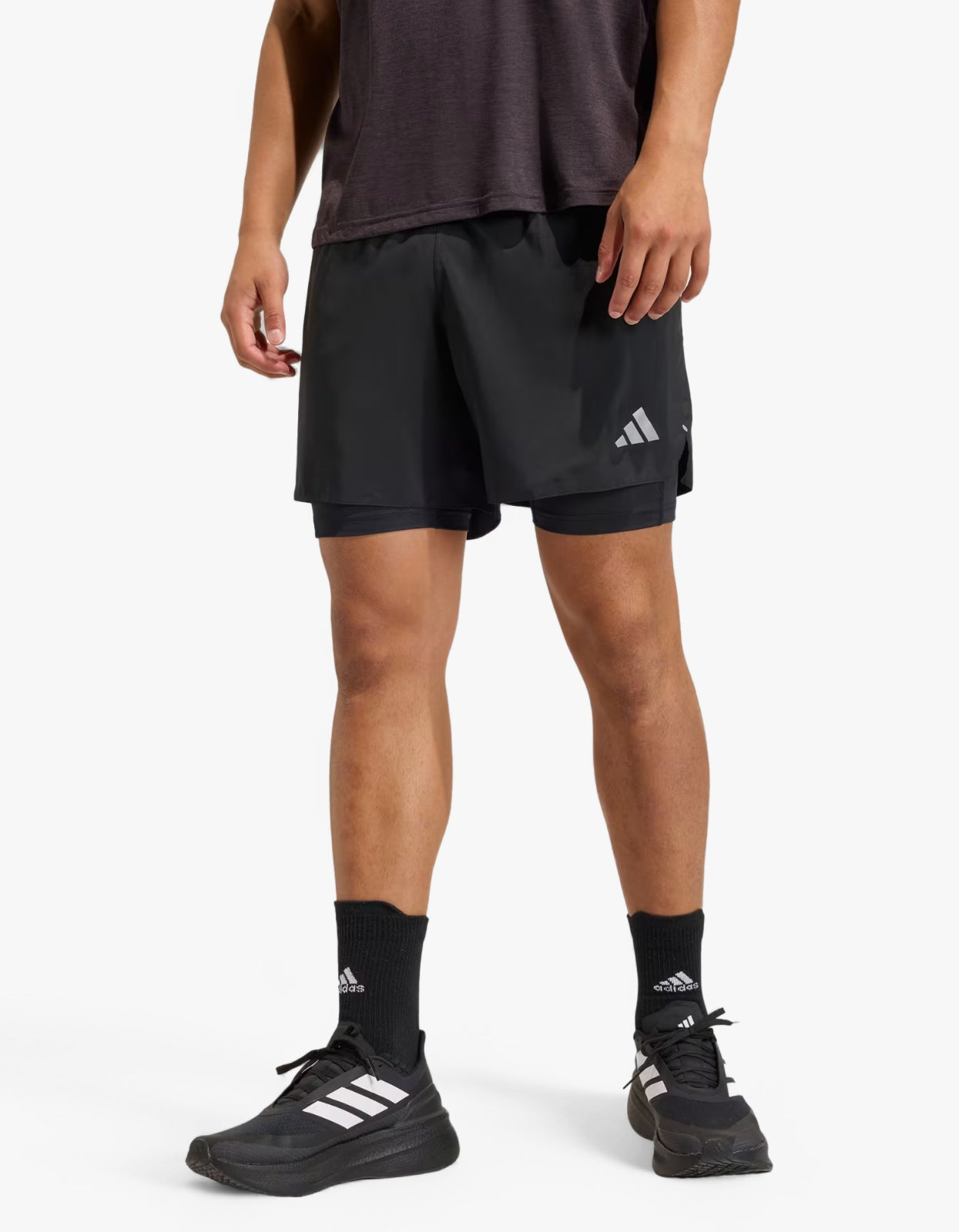 adi365 Running Essentials 2in1 Shorts - Black