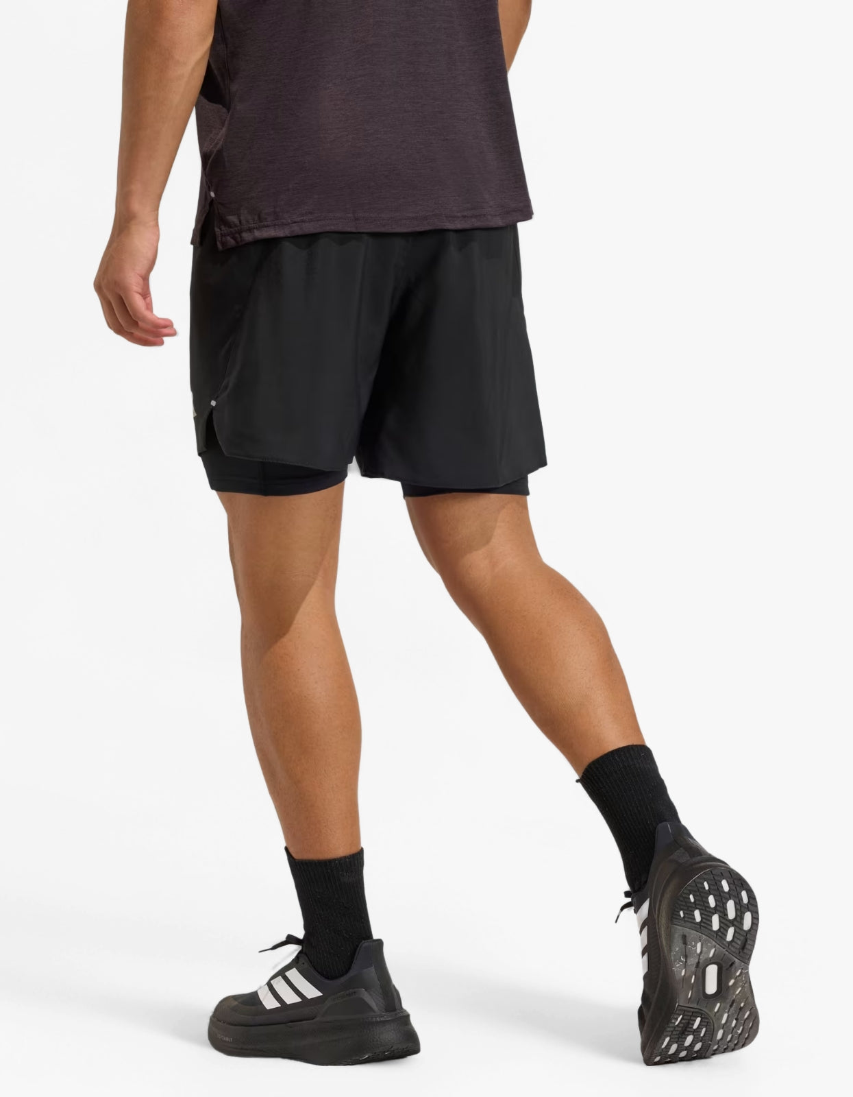 adi365 Running Essentials 2in1 Shorts - Black