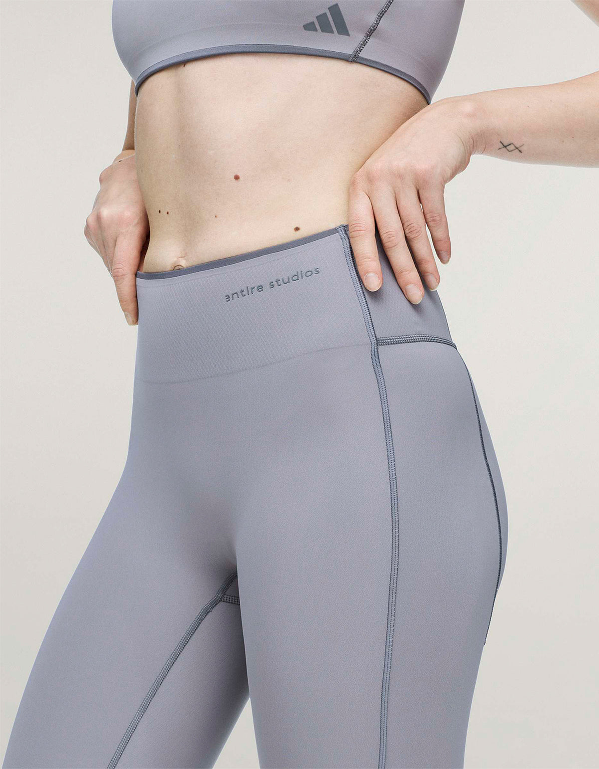 Adidas X Entire Studios Optime Training 7/8 Leggings - Dove Grey