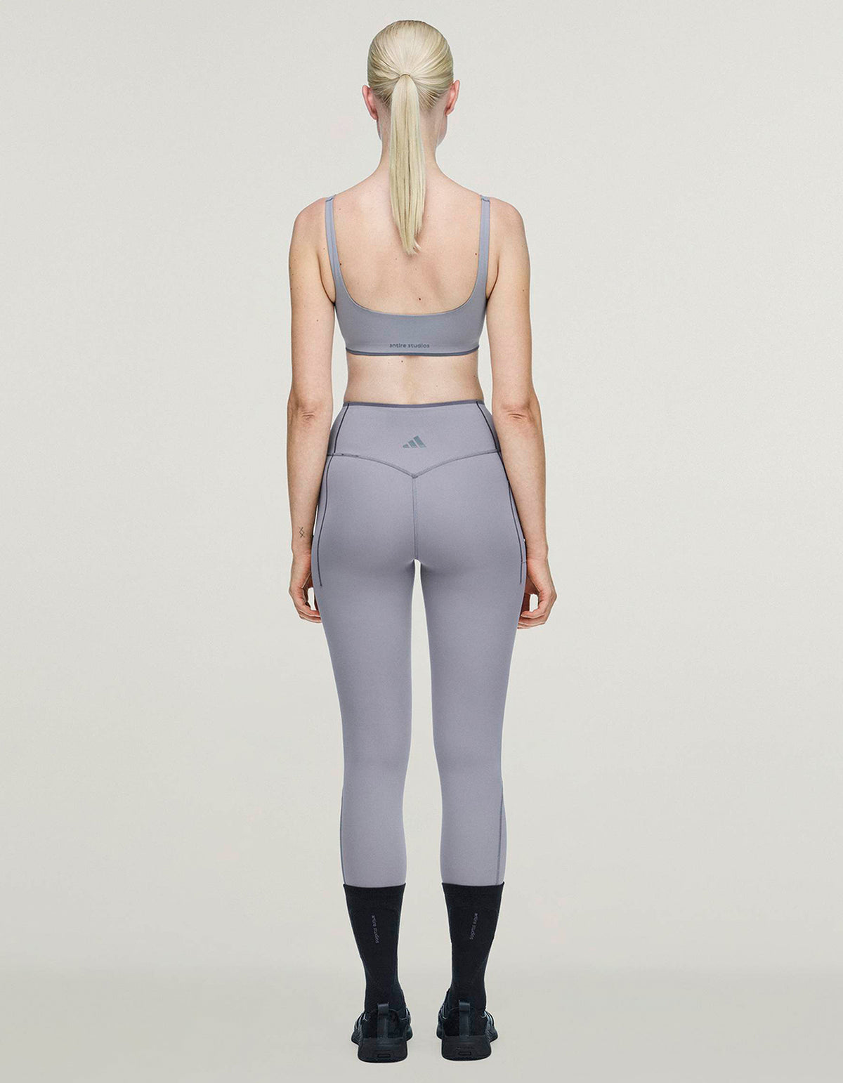 Adidas X Entire Studios Optime Training Low Support Bra - Dove Grey