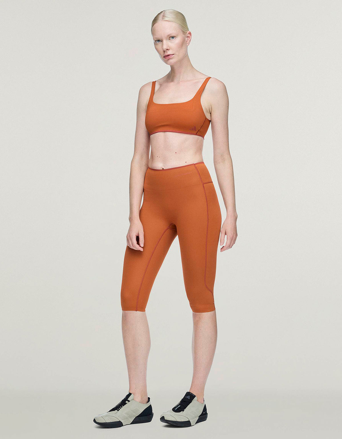 Adidas X Entire Studios Optime Training Low Support Bra - Fox Red