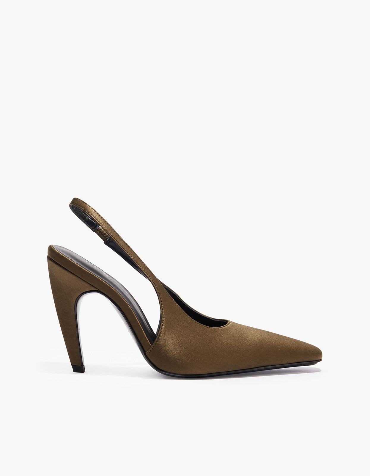 Flora Heel - Moss Satin