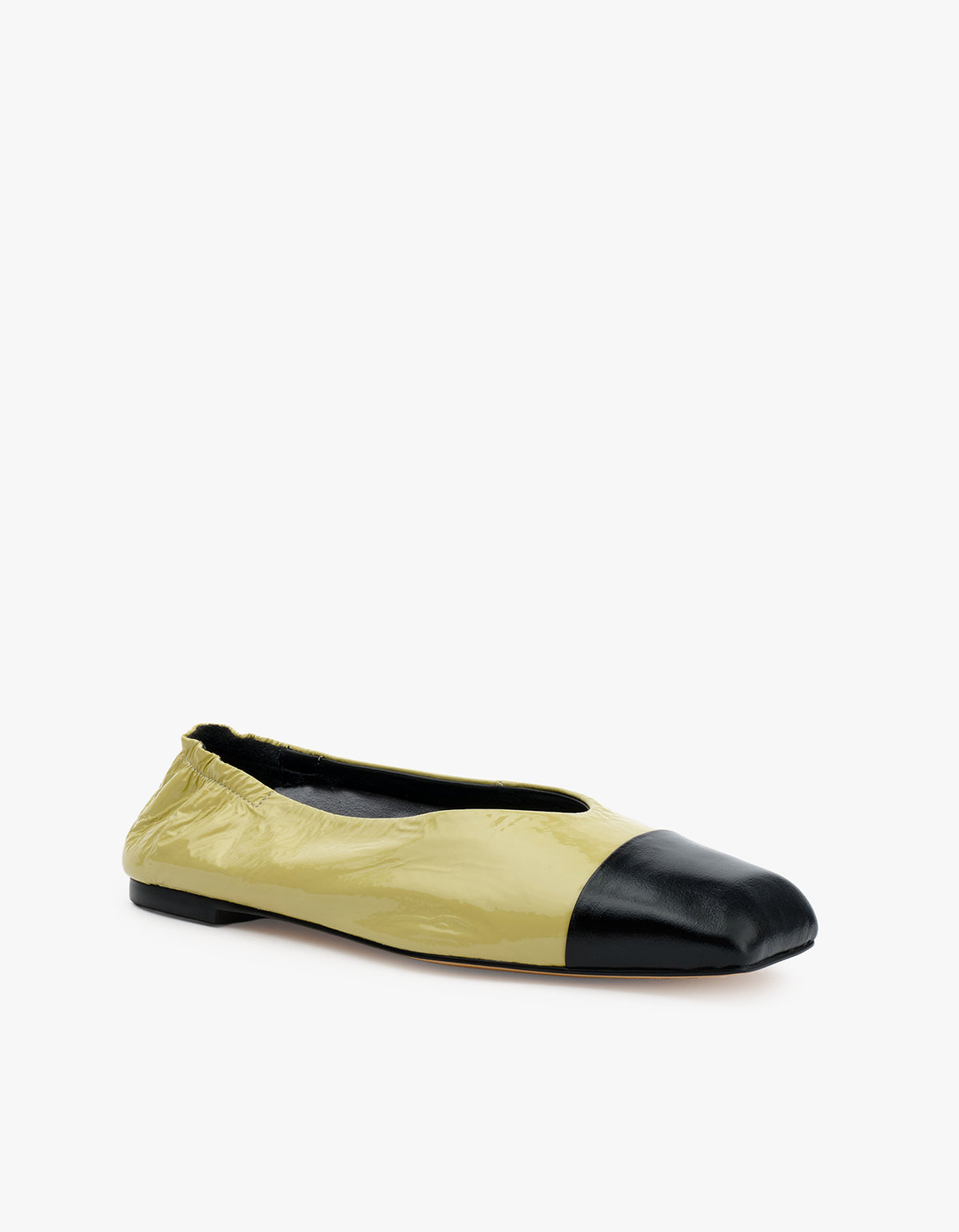 Willow Ballet Flat - Lime/Black
