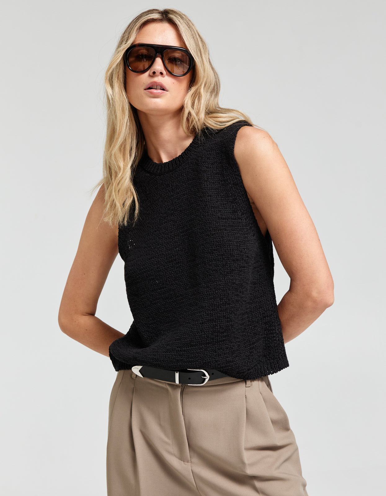 Alvin Knit Top - Black