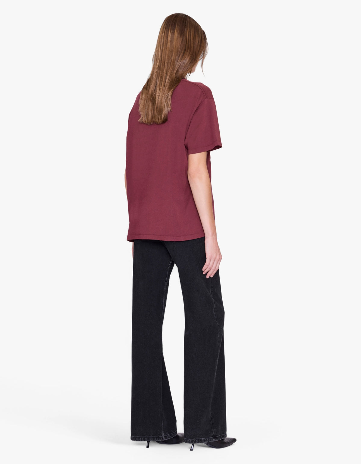 Cade Tee Collegiate - Burgundy