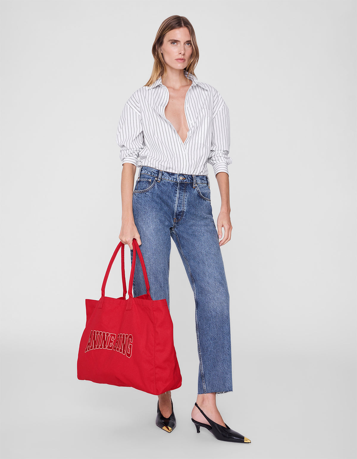 Leo Canvas Tote - Tango Red