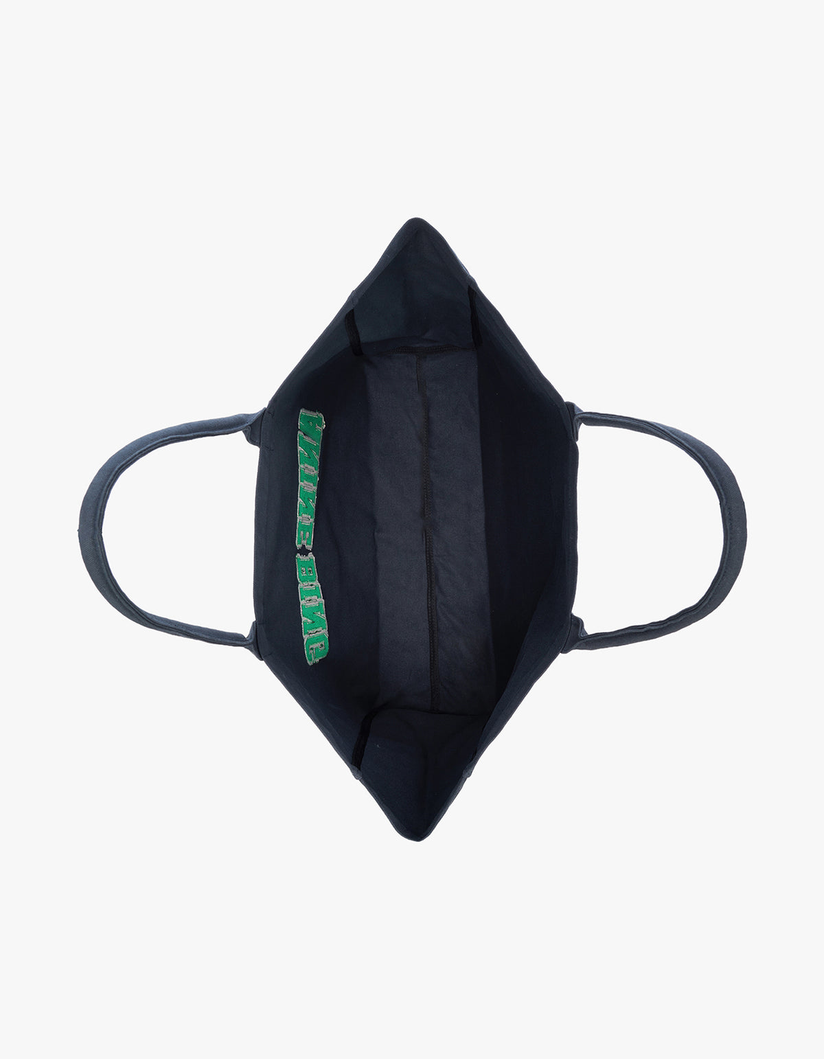 Leo Canvas Tote - Washed Black And Green