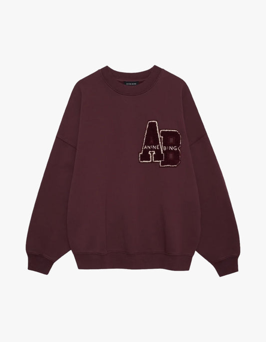 Miles Sweatshirt Letterman - Fig