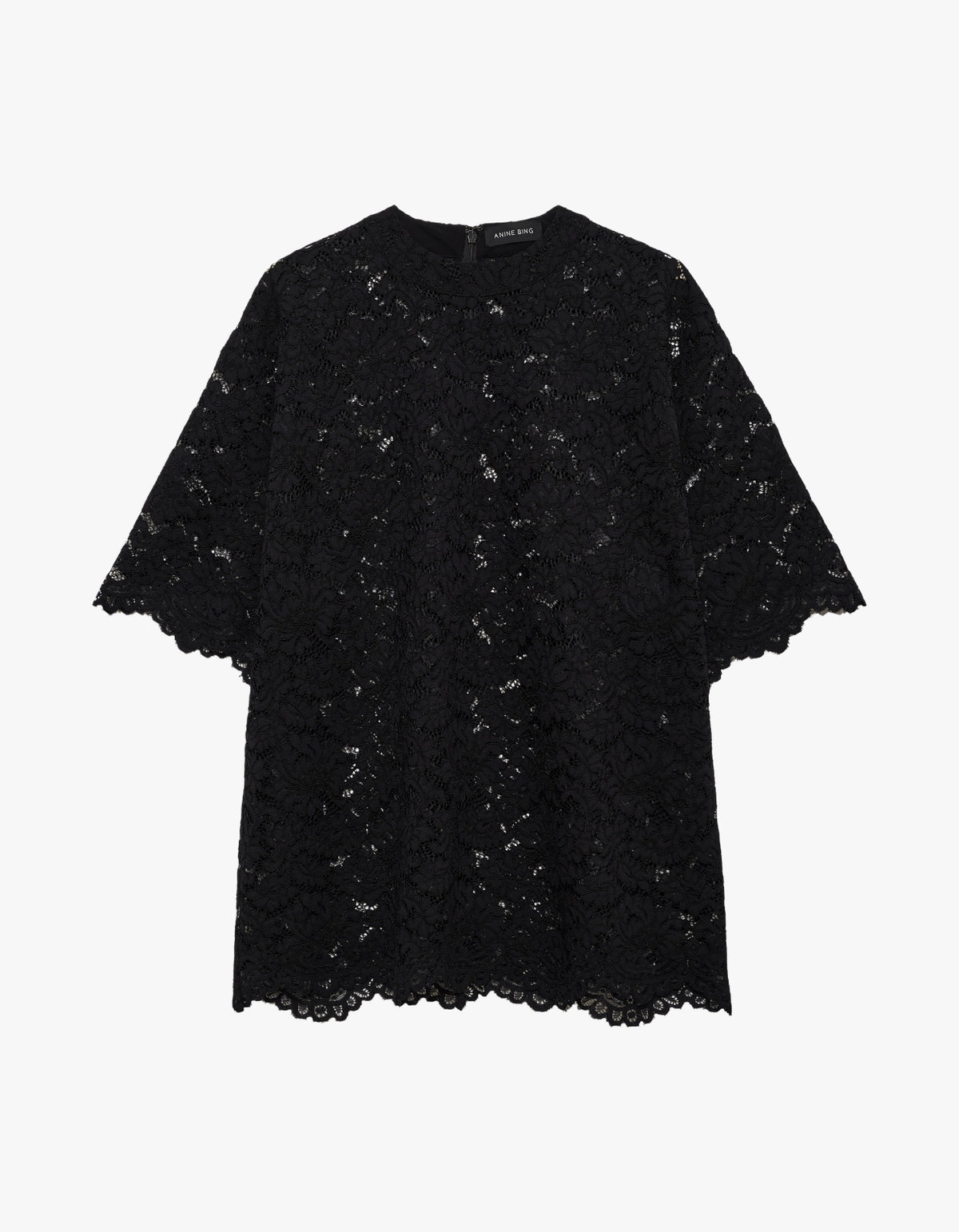 Zeina Top - Black Lace - Black