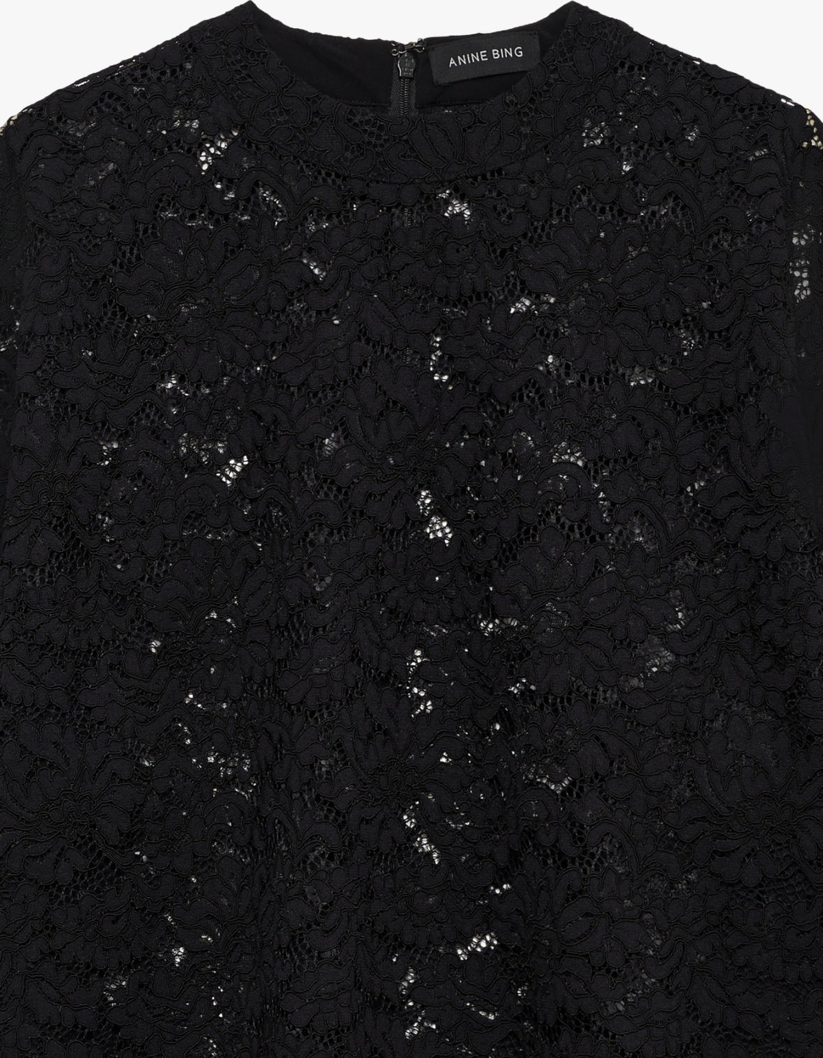 Zeina Top - Black Lace - Black