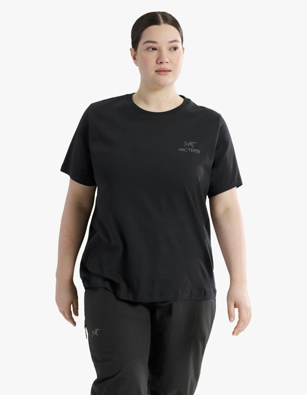 Womens Kragg Sl Cotton Emblem Crew S/S - Black